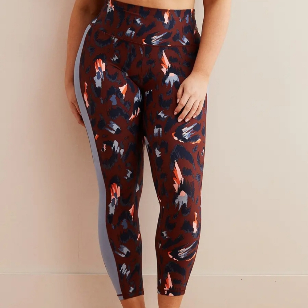 Aerie Chill Play Move High-Waisted Leggings - Animal Print Medium  Like‎ New!